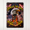 Personalized Patriotic Metal Sign - "Home of the Free" Eagle Design | Perfect Customizable Gift for Veterans & Patriotic Americans - Image 3