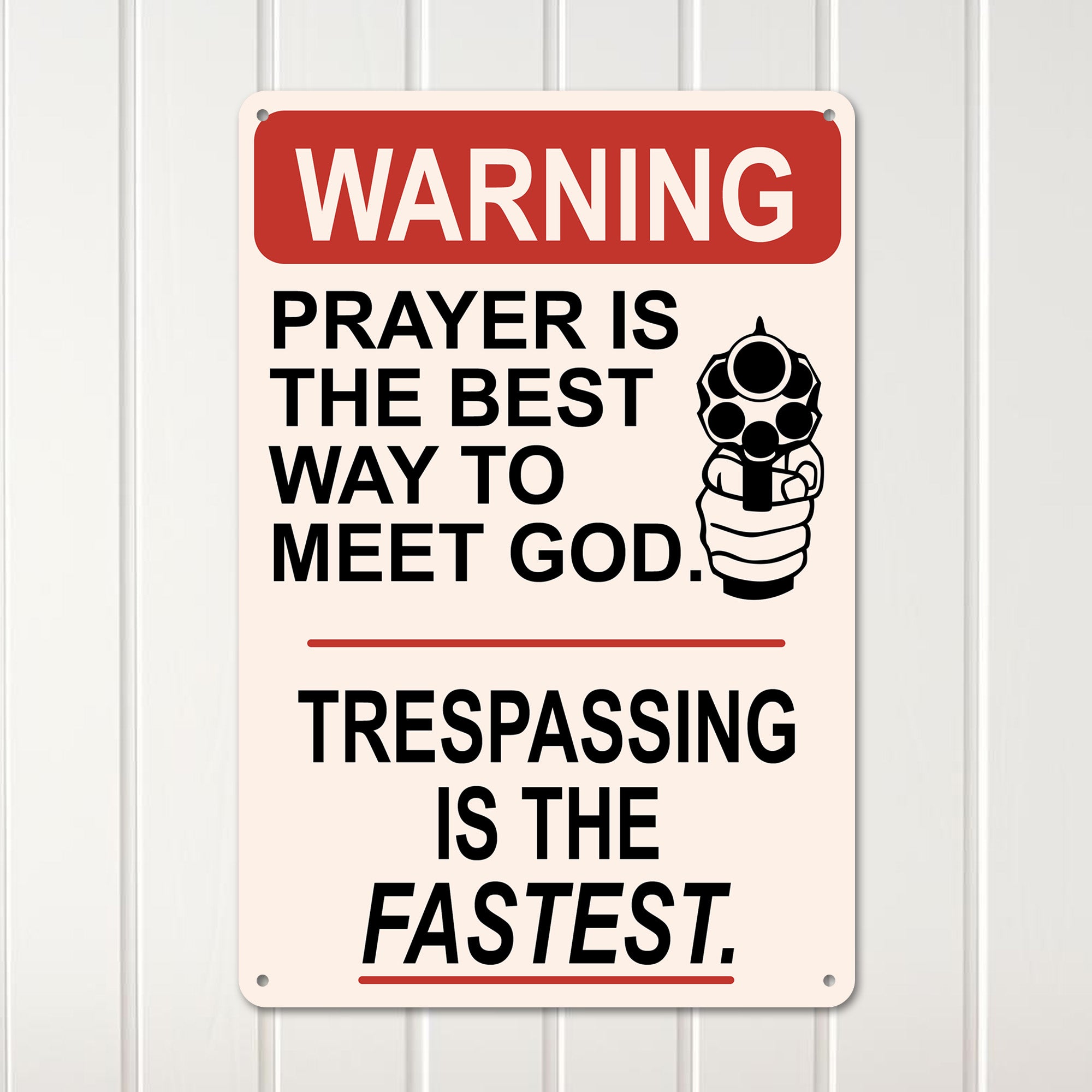 Personalized Warning Metal Sign - Rustic Home Decor with Customizable Message for Garden, Garage, or Man Cave - Image 3