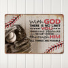 Personalized Inspirational Metal Sign with Baseball Theme - Custom Handmade Gift for Sports Lovers and Motivational Decor - Image 2