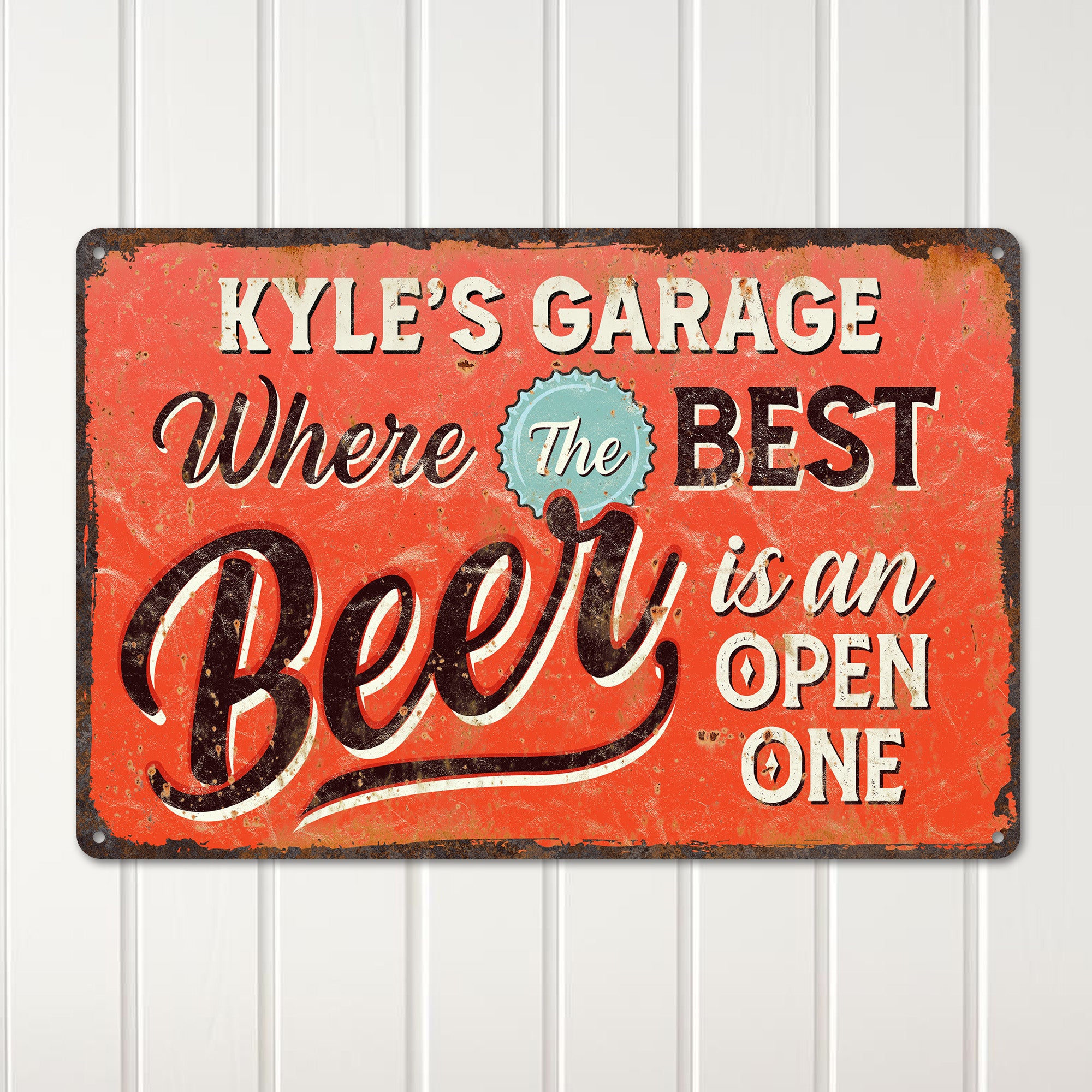 Personalized Metal Garage Sign - Vintage Custom Beer Décor, Perfect Gift for Beer Lovers and Man Cave Enthusiasts - Image 2