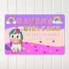 Personalized Unicorn Girl Cave Metal Sign – Custom Name Decor for Kids Room, Birthday Gift for Girls, Rainbow and Heart Design - Image 3