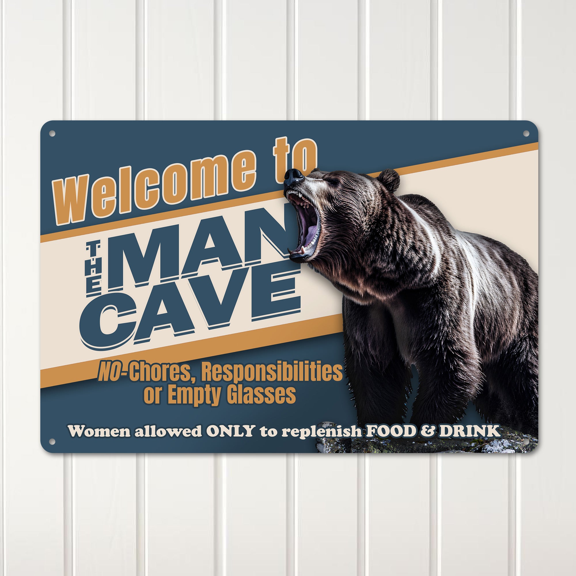 Personalized Rustic Metal Man Cave Sign – Customizable Retro Decor for Him, Perfect Gift for Birthdays, Father's Day, and More - Image 3