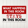 Personalized "What Happens in This Room" Retro Metal Sign - Customizable Handmade Gift for Home Décor - Image 3