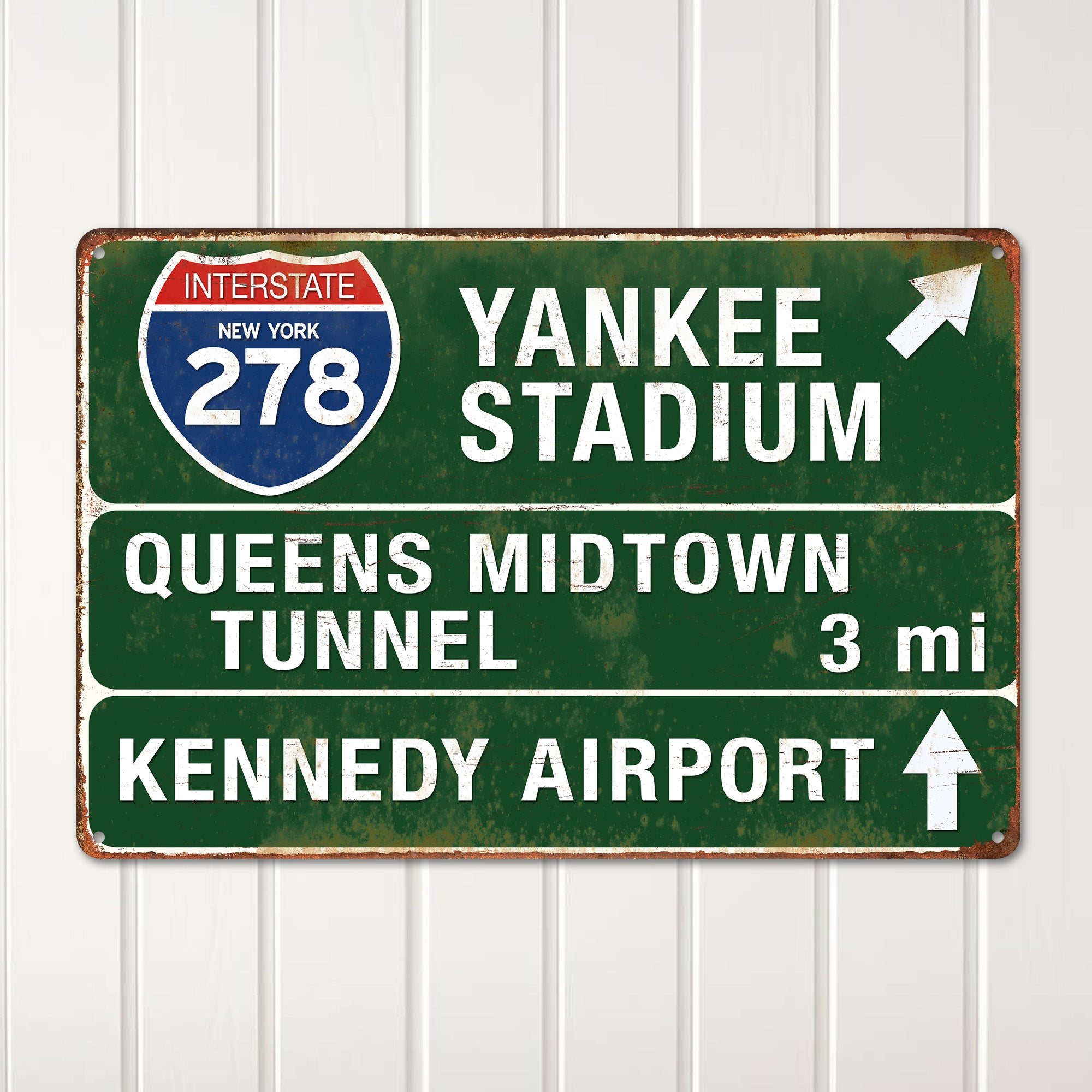 Personalized Vintage Style Metal Sign for Home Decor - Interstate 278 New York Route Design - Custom Gift for Travel Enthusiasts - Image 2