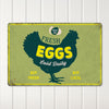 Personalized Fresh Eggs Metal Sign - Rustic Farmhouse Decor with Custom Options for Animal Lovers and Home Cooks - Image 2