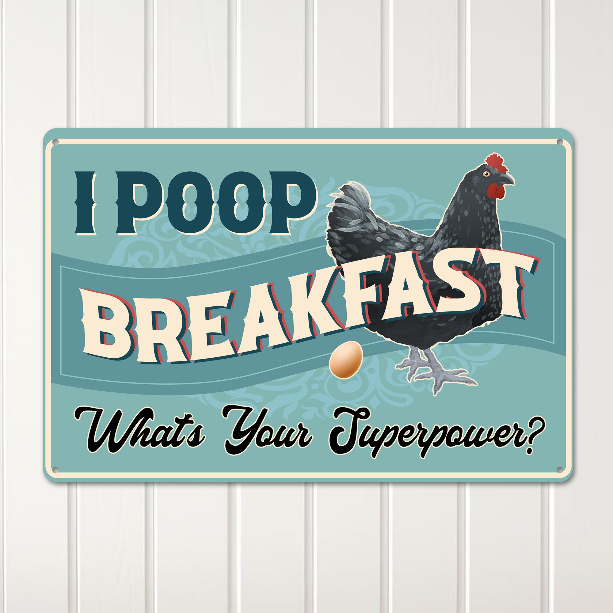 Personalized Rustic Chicken Metal Sign – Custom Kitchen Décor Perfect for Farmhouse Lovers and Unique Gift Giving - Image 3