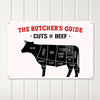 Personalized Metal Butcher's Guide Sign - Rustic Cuts of Beef Chart for Kitchen & BBQ Lovers - Image 3