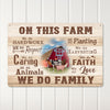 Personalized Farmhouse Metal Sign with Heartfelt Message - Customizable Rustic Decor for Family, Farmers, and Nature Lovers - Image 3