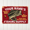 Personalizable Fishing Supply Metal Sign - Custom Handmade Decor for Fishing Enthusiasts and Unique Gifts - Image 2