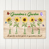 Personalized Grandma’s Garden Metal Sign - Custom Sunflowers Wall Art for Grandma's Gift - Durable, Handcrafted Décor - Image 3