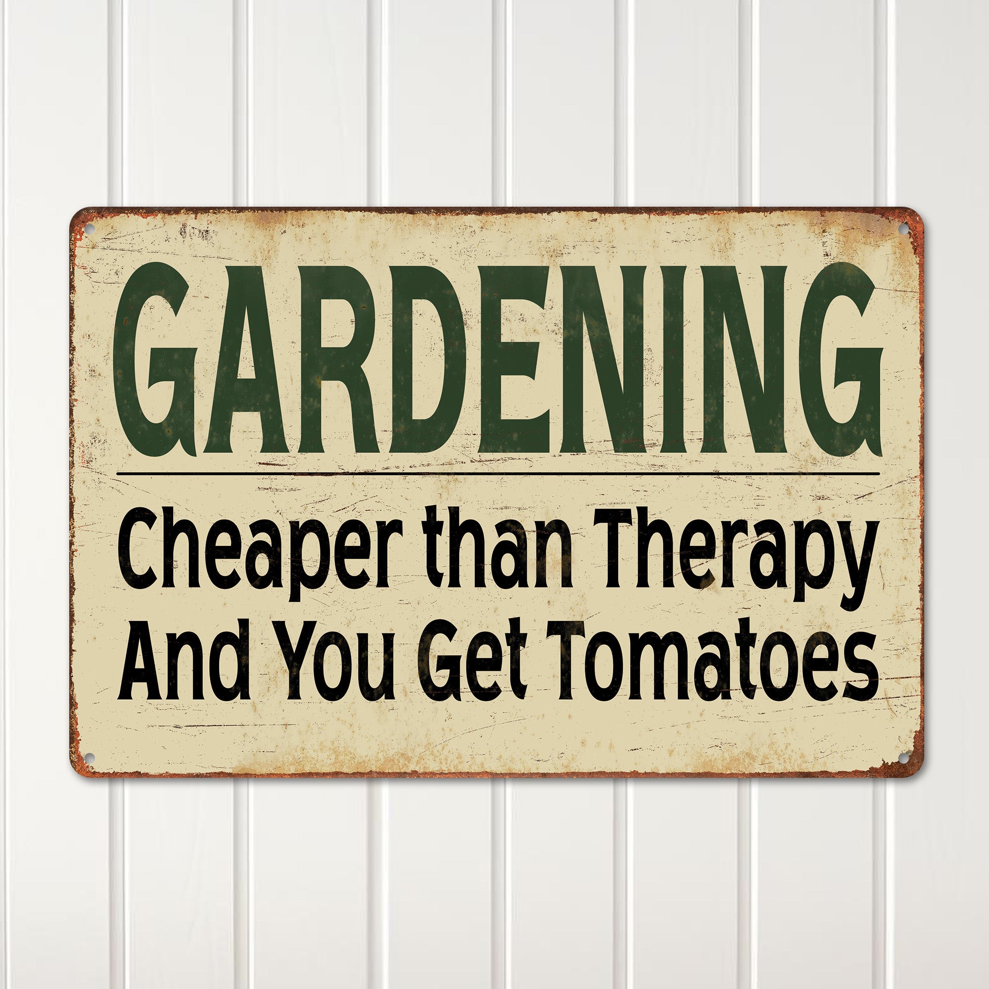 Personalized Vintage-Style Gardening Metal Sign - Rustic Decor for Garden Enthusiasts - Perfect Gift for Moms and Green Thumbs - Image 2