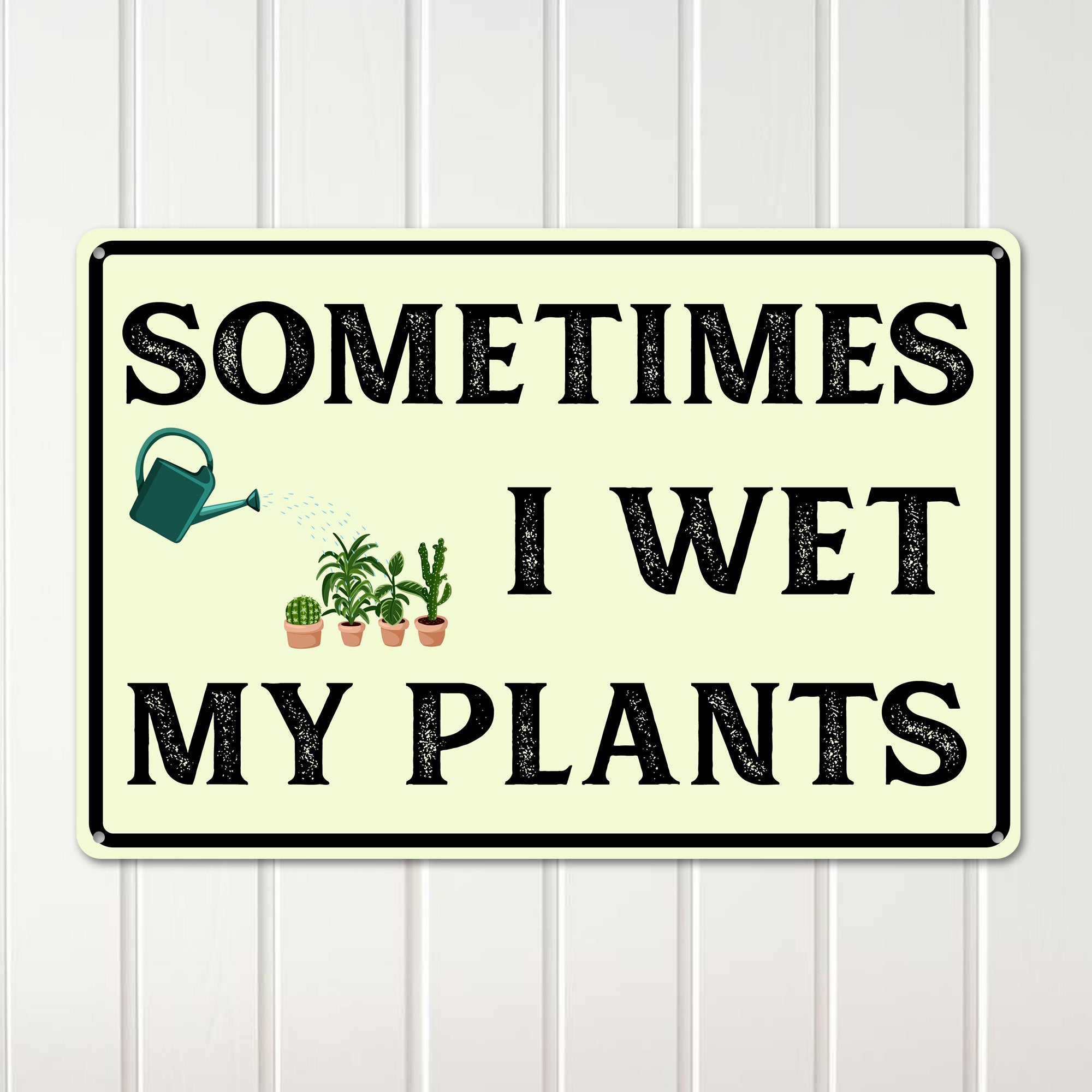 Personalized Metal Plant Sign with Watering Can Design – Perfect Garden Gift for Plant Lovers and Home Decor Enthusiasts - Image 3