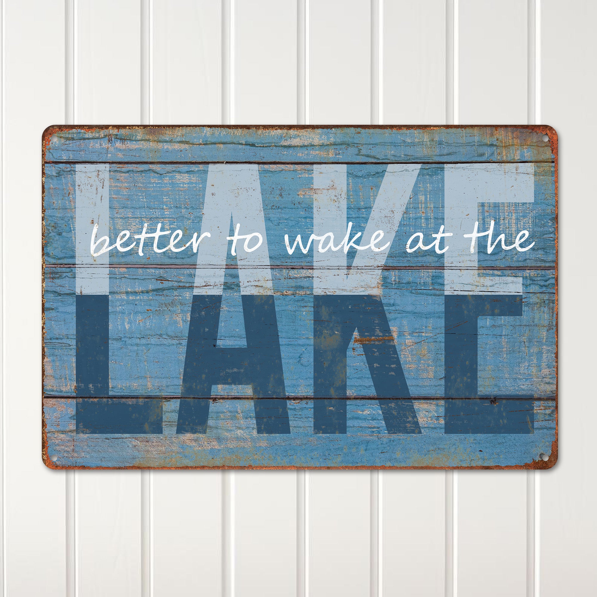 Personalized Rustic Lake-Themed Metal Sign - Perfect Handmade Gift for Outdoor Lovers and Lake House Decor - Image 2
