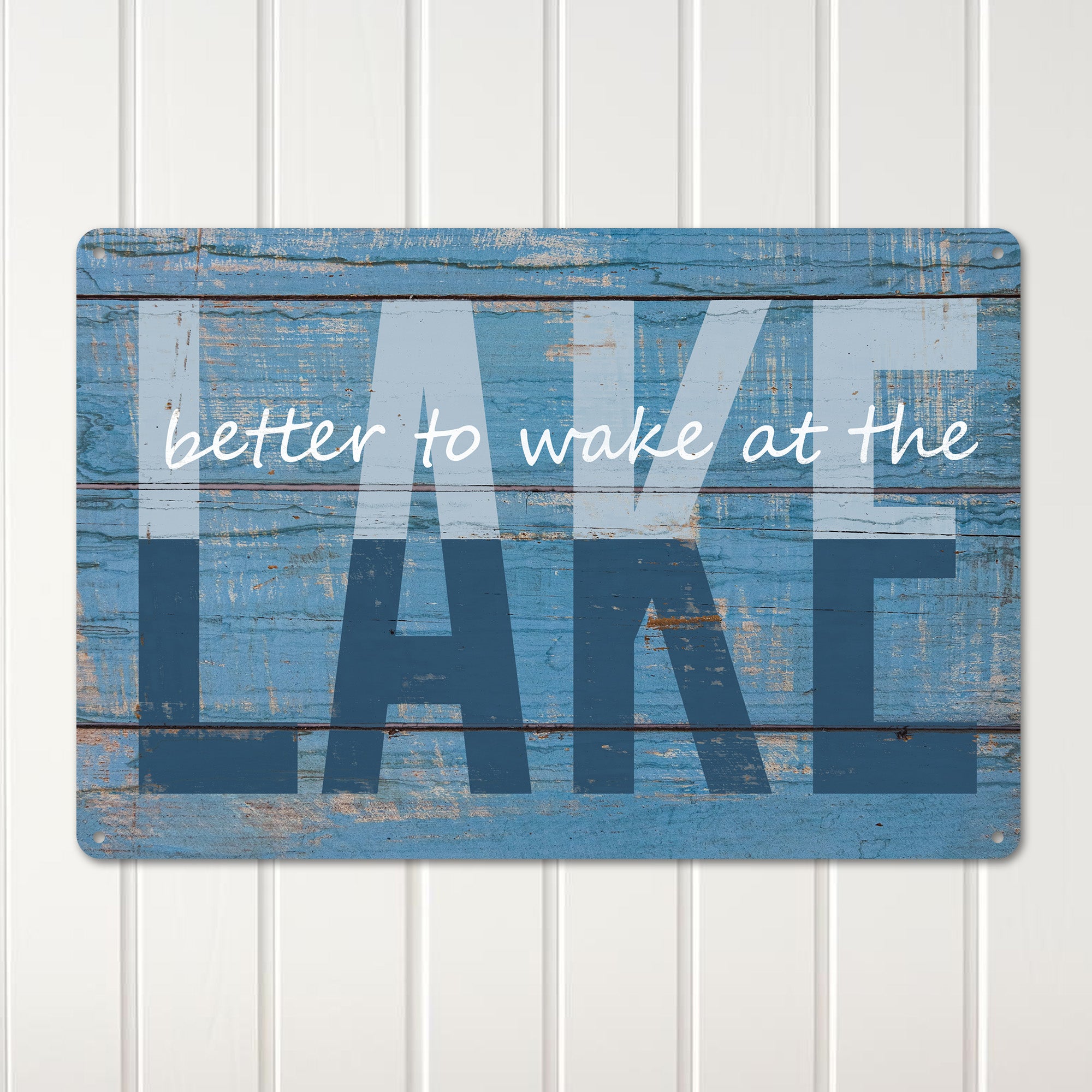 Personalized Rustic Lake-Themed Metal Sign - Perfect Handmade Gift for Outdoor Lovers and Lake House Decor - Image 3