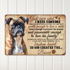 Personalized Boxer Dog Metal Sign - Handmade Rustic Wall Art for Pet Lovers - Unique Gift for Dog Owners and Home Decor - Image 2
