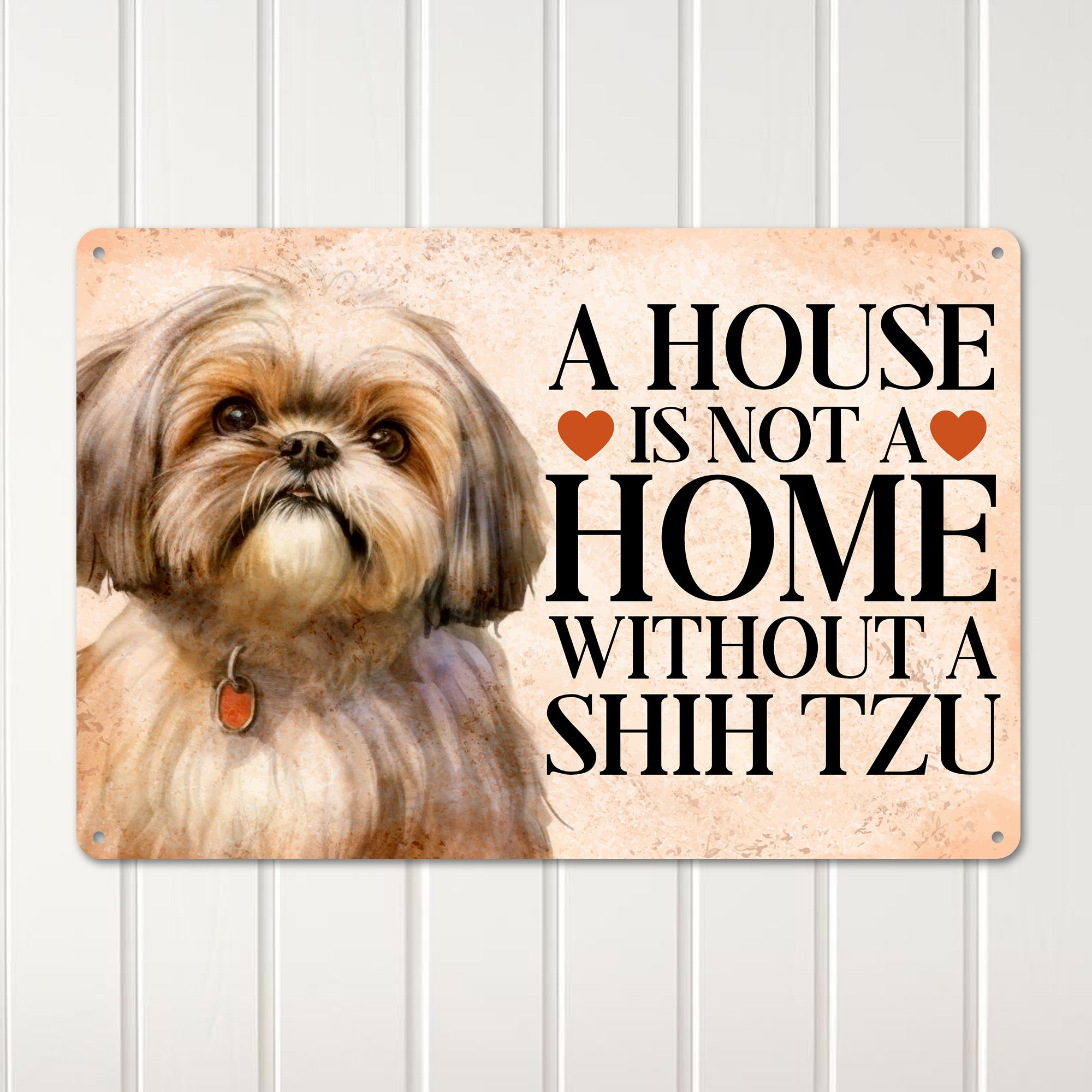 Customizable Rustic Shih Tzu Metal Sign – The Perfect Gift for Dog Lovers to Personalize Their Home Decor - Image 3