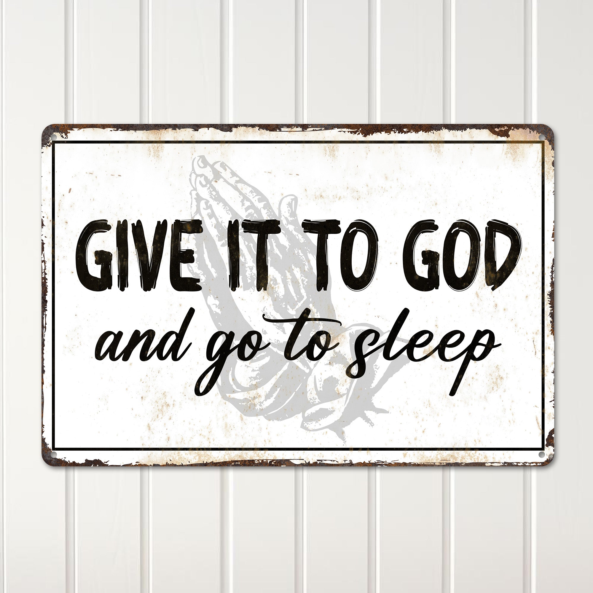Personalized "Give It to God" Handmade Metal Sign - Inspirational Wall Decor for Home, Office, or Spiritual Gift - Image 2