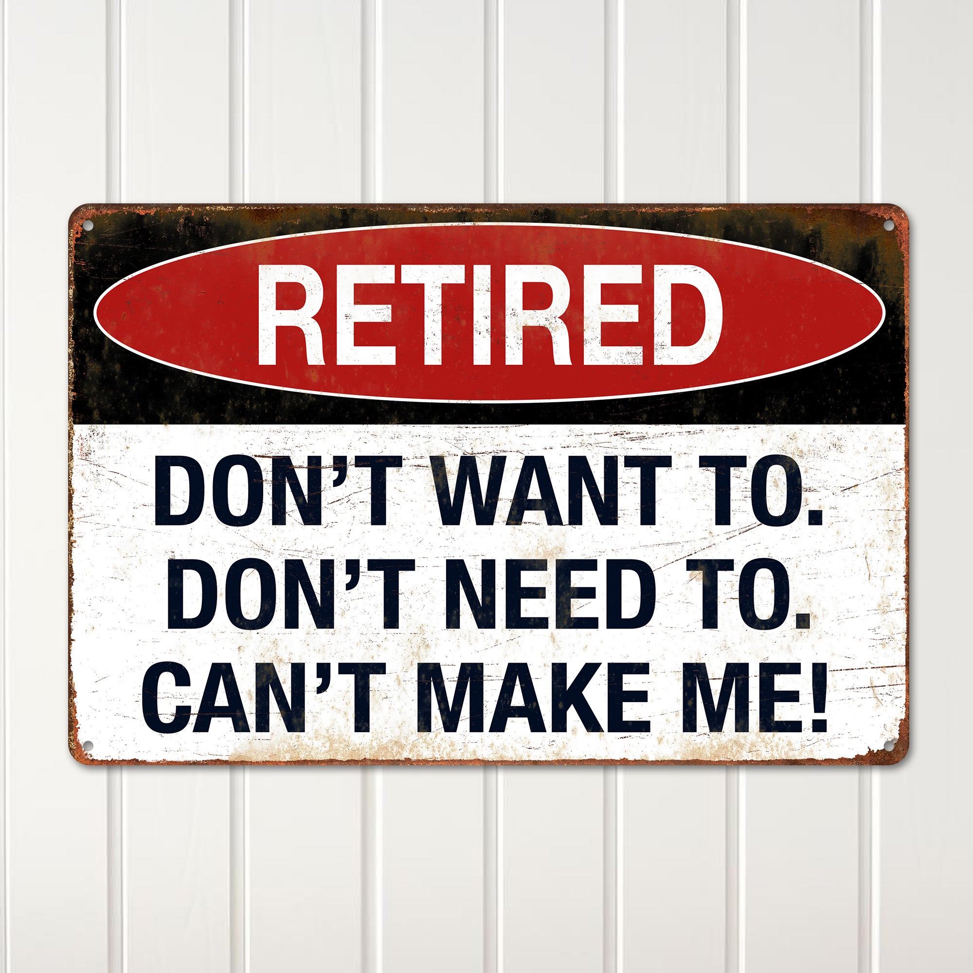 Customizable Retired Vintage Metal Sign - Perfect Personalized Gift for Retirement Celebrations - Image 2