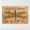 Personalized "As I Sit in Heaven" Metal Sign – Rustic Memorial Plaque with Dragonfly Design for Thoughtful Gift-Giving - Image 2