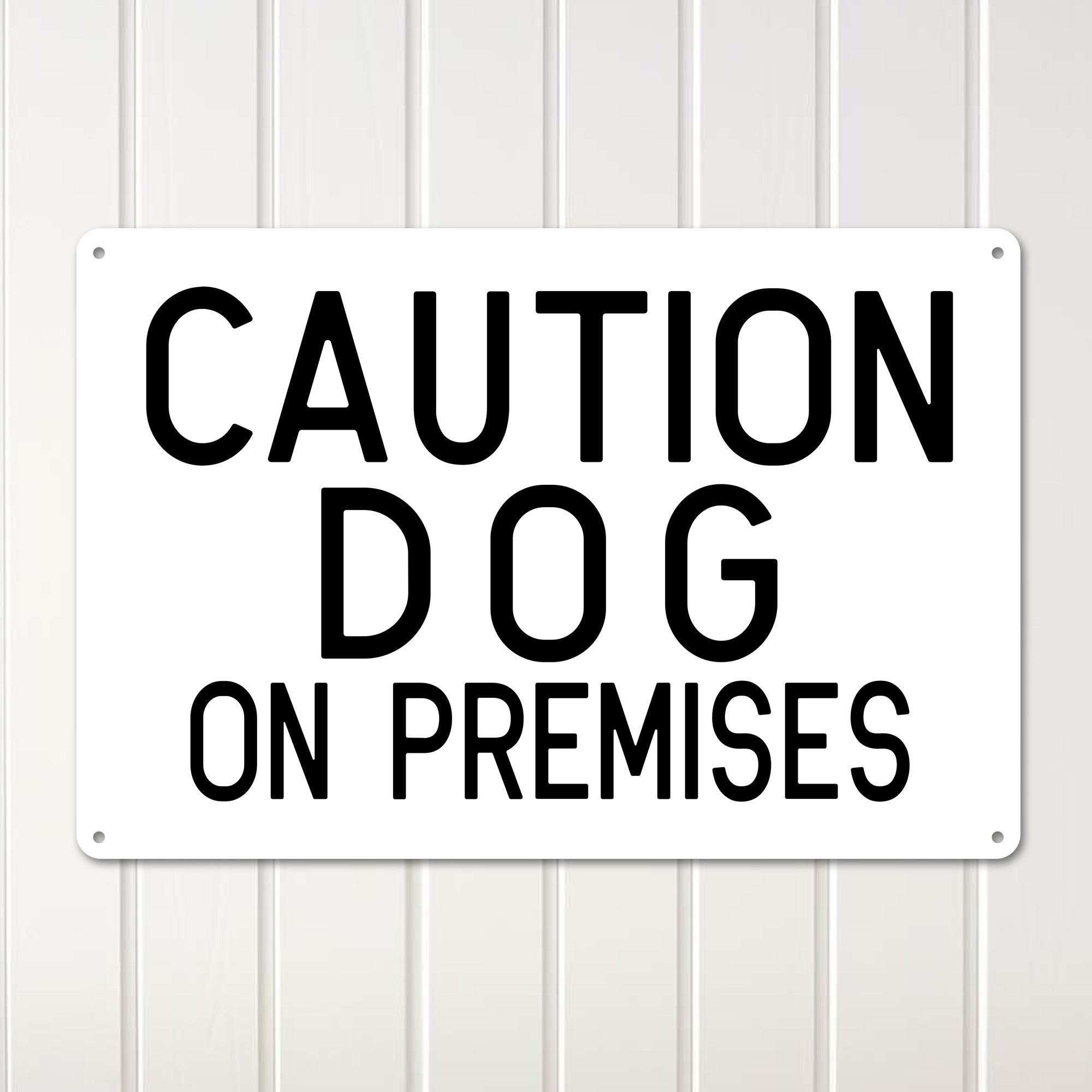 Personalized Rustic Metal Sign - "Caution Dog on Premises" - Customizable Gift for Pet Lovers and Homeowners - Image 3
