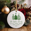 Personalized Ceramic Family Christmas Ornament - Custom Holiday Decoration with Names and Year - Perfect Keepsake Gift - Image 2