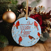 Personalized Cardinal Christmas Ornament - Ceramic Luke 2:14 Design - Perfect for Holiday Decor & Gifts - Image 2