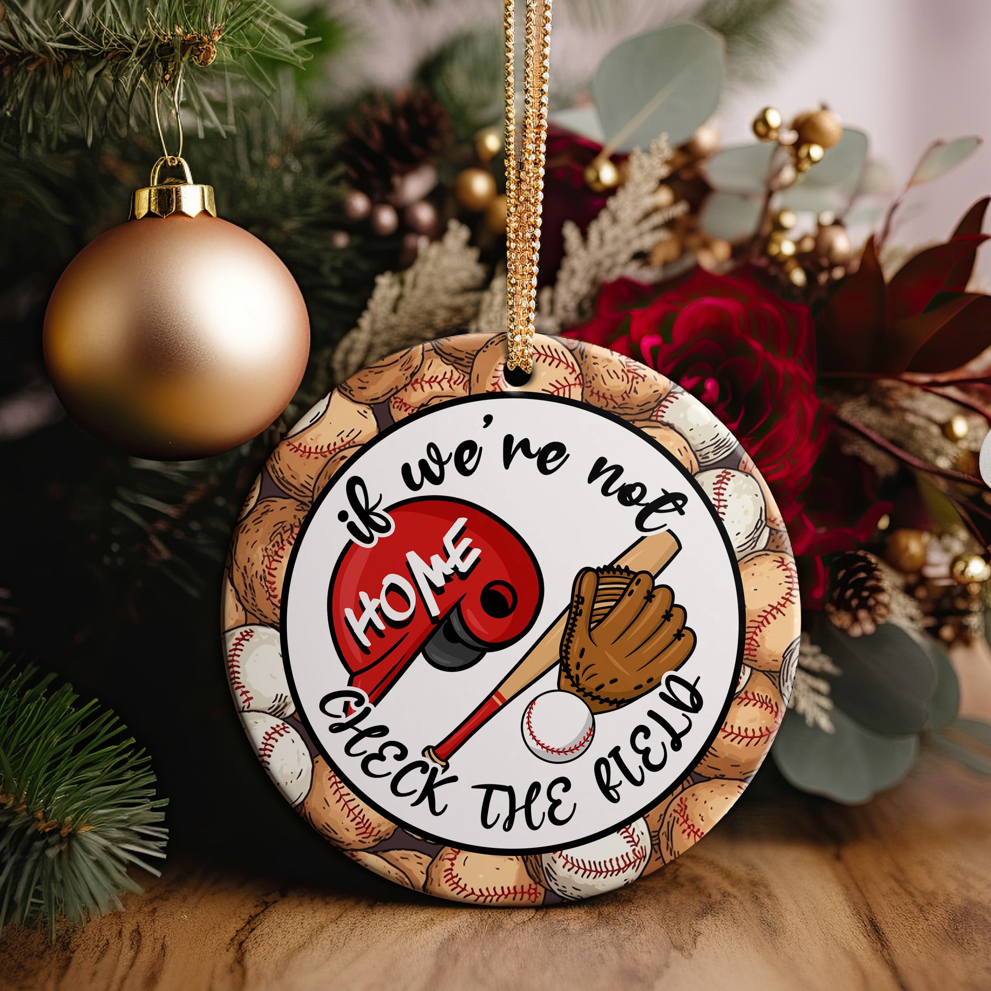 Personalized Ceramic Baseball Ornament – Perfect Gift for Sports Enthusiasts & Handmade Home Decor - Image 2