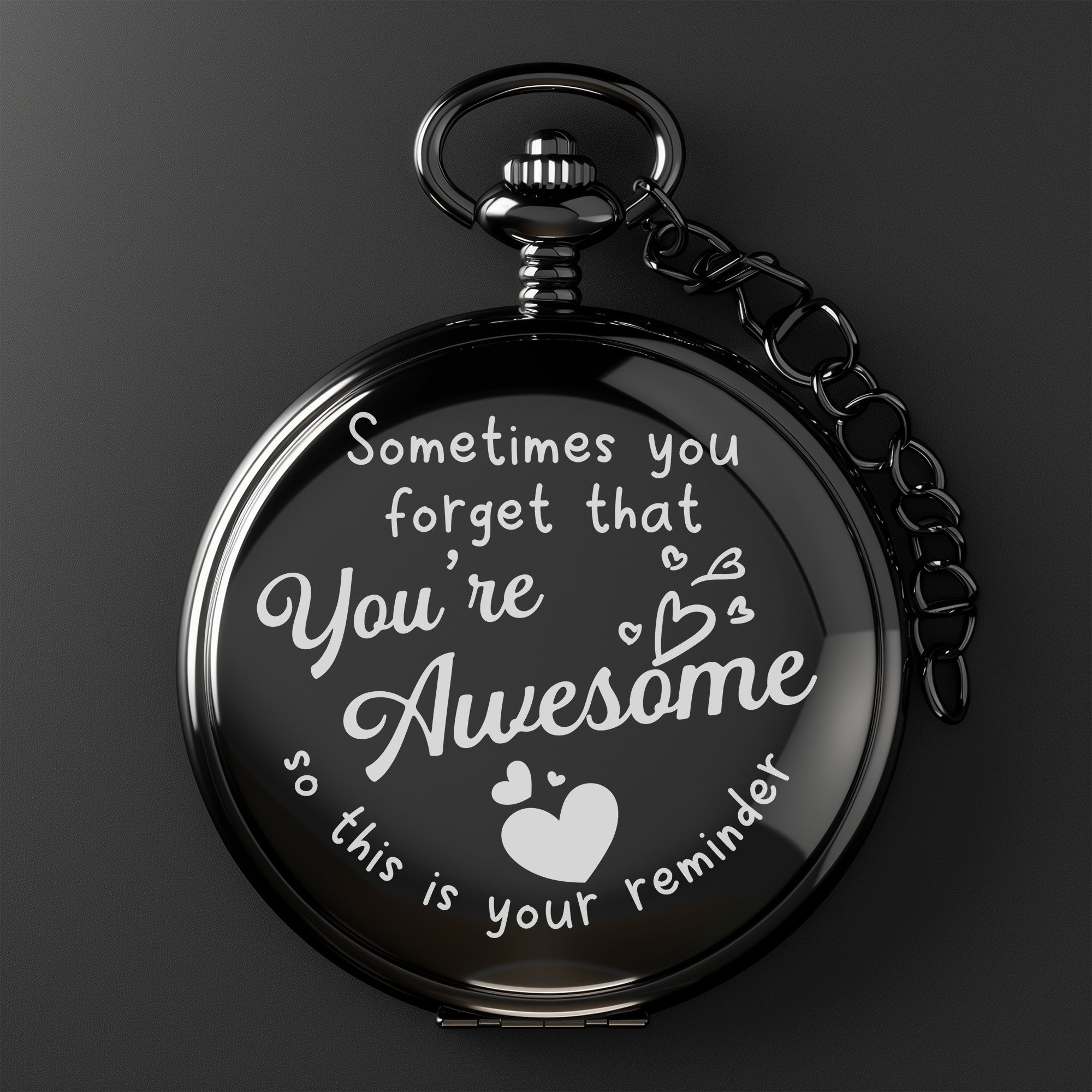 Personalized Inspirational Pocket Watch - Handcrafted Gift with Heartfelt Engraving | Perfect for Loved Ones - Image 2