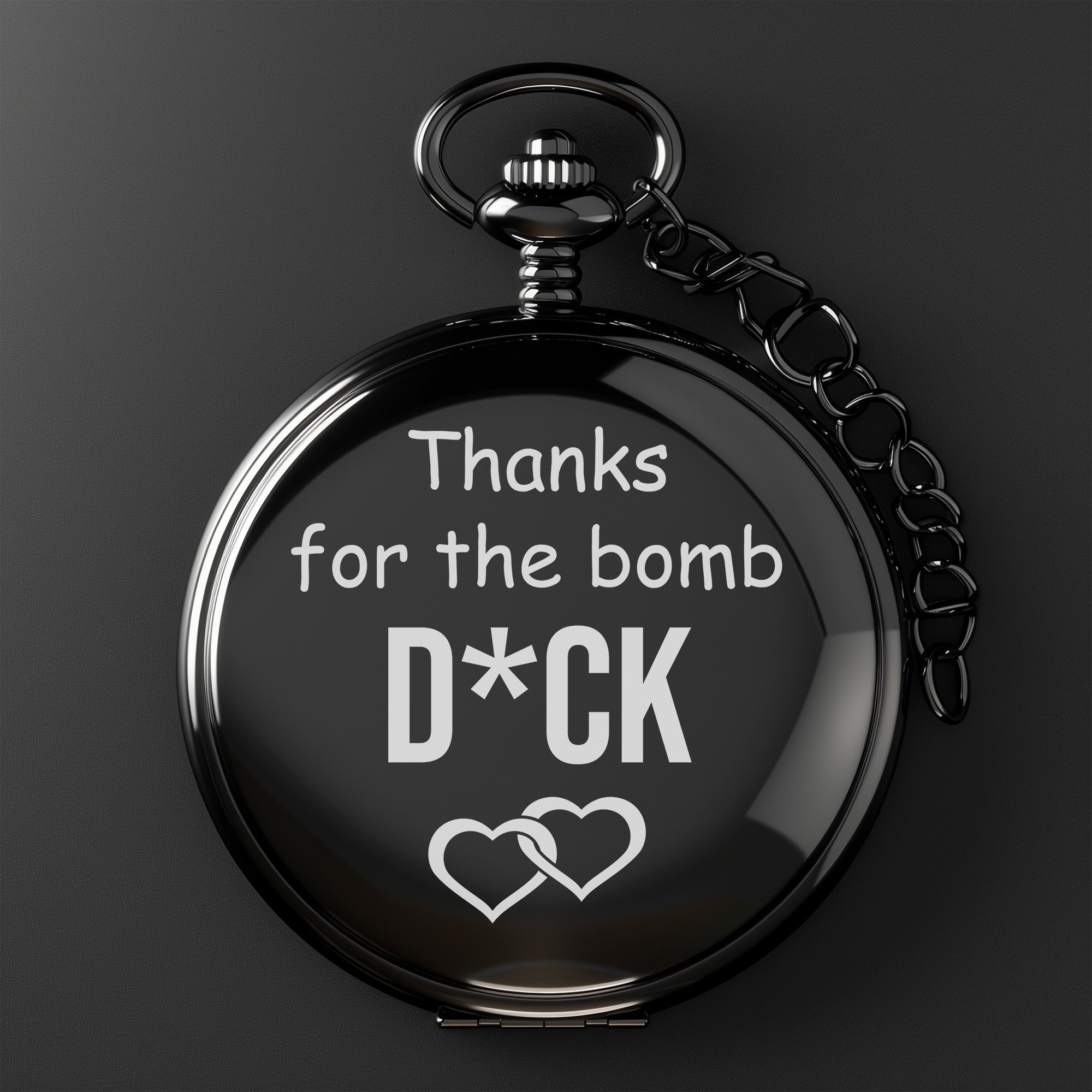 Personalized Engraved Pocket Watch for Men - Custom Appreciation Gift with Heartfelt Message - Image 2