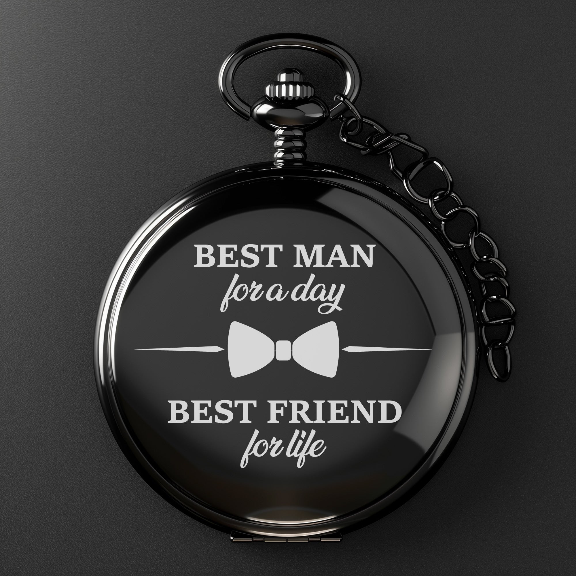 Personalized Engraved Best Man Pocket Watch – Timeless Gift for Lifelong Friendships - Image 2