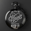 Personalized Engraved Pocket Watch - "You Stole My Heart" Romantic Keepsake Gift for Loved Ones - Image 2