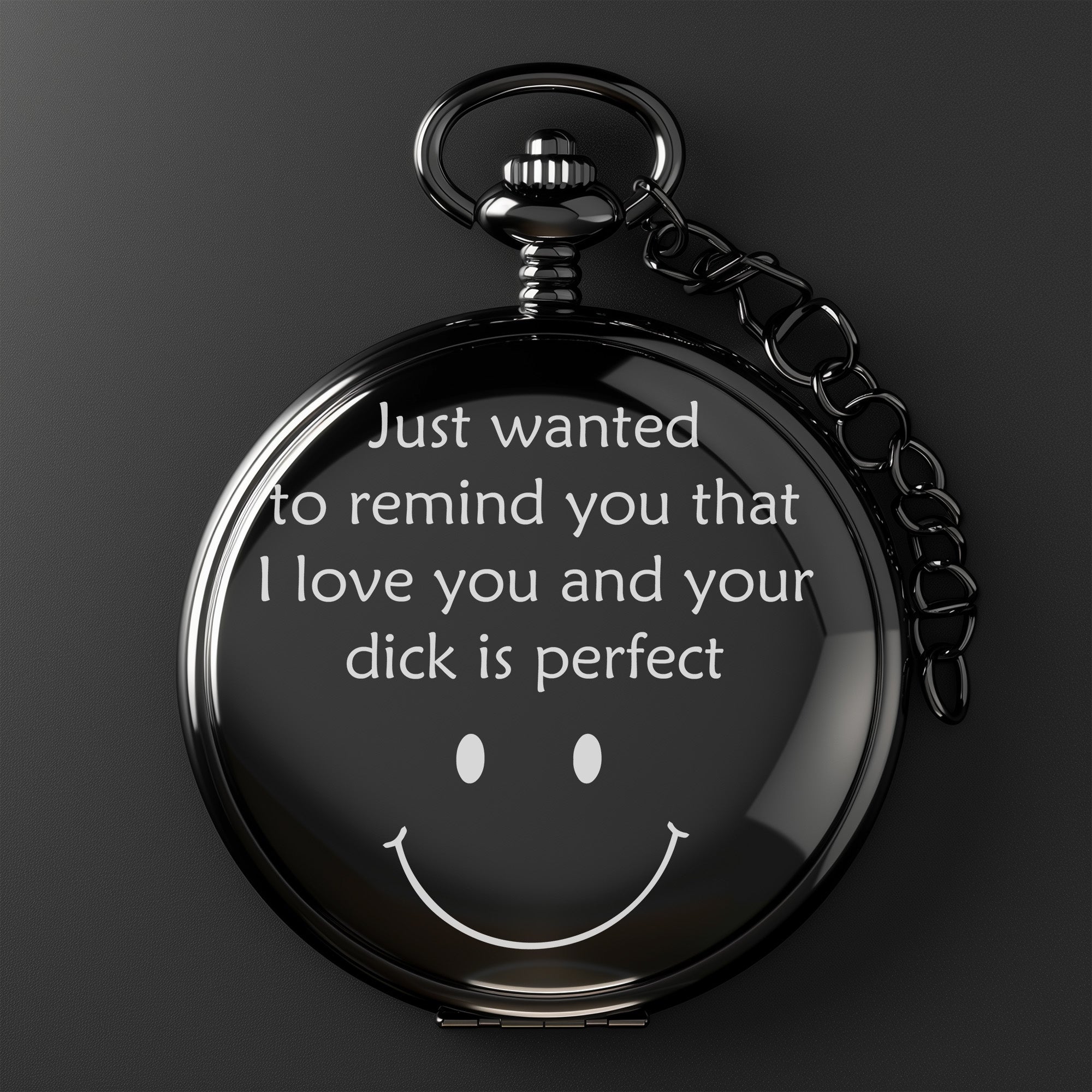 Elegant Personalized Pocket Watch with Heartfelt Message – Unique Gift for Him or Her - Image 2
