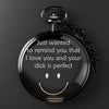 Elegant Personalized Pocket Watch with Heartfelt Message – Unique Gift for Him or Her - Image 2