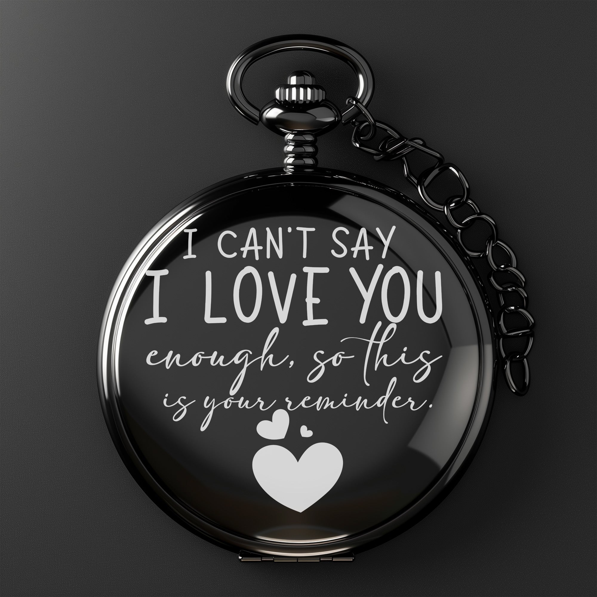 Elegant Personalized Pocket Watch - Custom Engraved Romantic Gift for Him or Her - Image 2