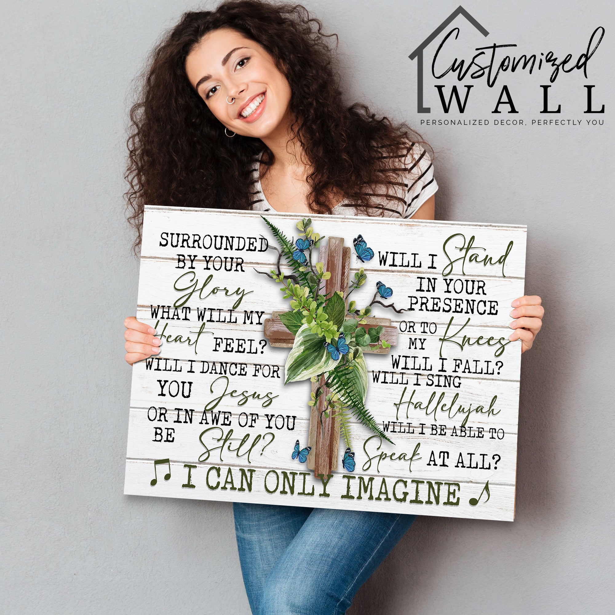 Personalized Inspirational Canvas Art with Cross and Floral Accents – Perfect for Home Decor, Gifts, and Spiritual Encouragement - Image 2