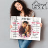 Personalized Romantic Wrapped Canvas Wall Art for Wife - Heartfelt Love Letter Design, Ideal Anniversary Gift with Custom Options - Image 2