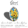 Personalized Sunflower and Blue Butterfly Metal Sign - Bless This Home Round Wall Art for Warm and Inviting Spaces - Image 2