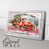 Personalized Rustic Christmas Tree Farm Canvas Art – Custom Family Name, Vintage Truck Design, Perfect Holiday Gift - Image 3