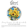 Personalized Sunflower and Blue Butterfly Metal Sign - Bless This Home Round Wall Art for Warm and Inviting Spaces - Image 3