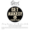 Personalized Rustic Metal Sign - Humorous "Get Naked! I Have Plan" Bathroom Decor - Custom Round Wall Art - Perfect Gag Gift for Friends or Couples - Image 3