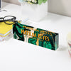 Personalized Acrylic Desk Block with Emerald Marble Design for Executive Gift Giving – Custom Engraved Nameplate - Image 3