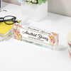 Personalized Floral Acrylic Desk Nameplate - Elegant Custom Gift for Office Decor, Moms, and Customer Service Managers - Image 3