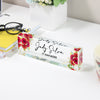 Personalized Acrylic Desk Name Plate with Floral Design - Customizable Office Decor for IT Managers, Perfect Gift for Bosses or Coworkers - Image 3