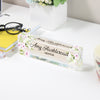 Personalized Floral Acrylic Desk Name Plate - Elegant Mentor Gift with Custom Name Engraving - Image 3