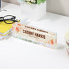 Personalized Floral Acrylic Desk Block for Talent Acquisition Professionals - Custom Name Plate Gift - Image 3