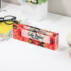 Personalized Floral Acrylic Desk Name Block - Custom Teacher Gift with Elegant Flower Design - Image 3