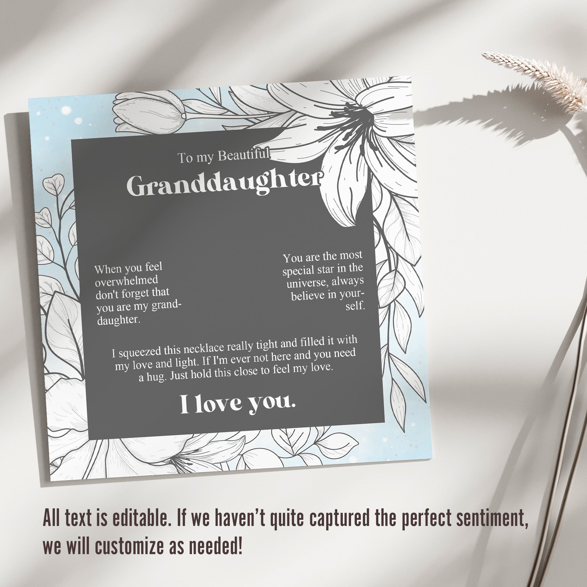 Personalized Granddaughter Necklace with Inspirational Message Card - Premium Silver Knot Pendant for Emotional Connection and Thoughtful Gift-Giving - Image 3