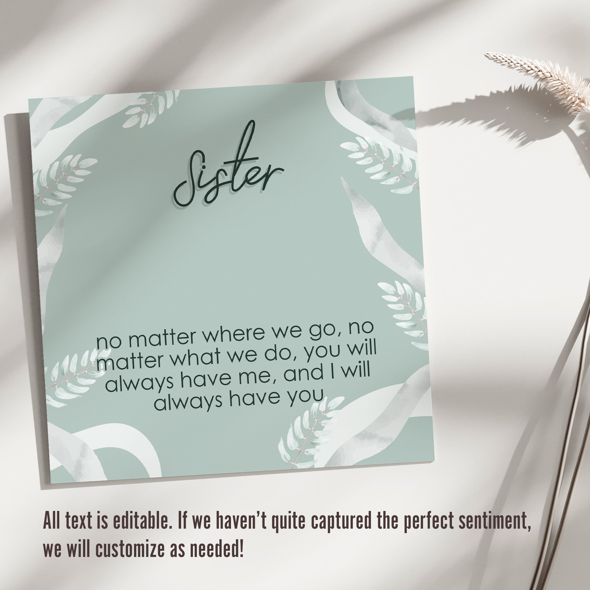 Elegant Sister Knot Pendant Necklace with Message Card - Personalized Gift for Unbreakable Bond and Timeless Connection - Image 3