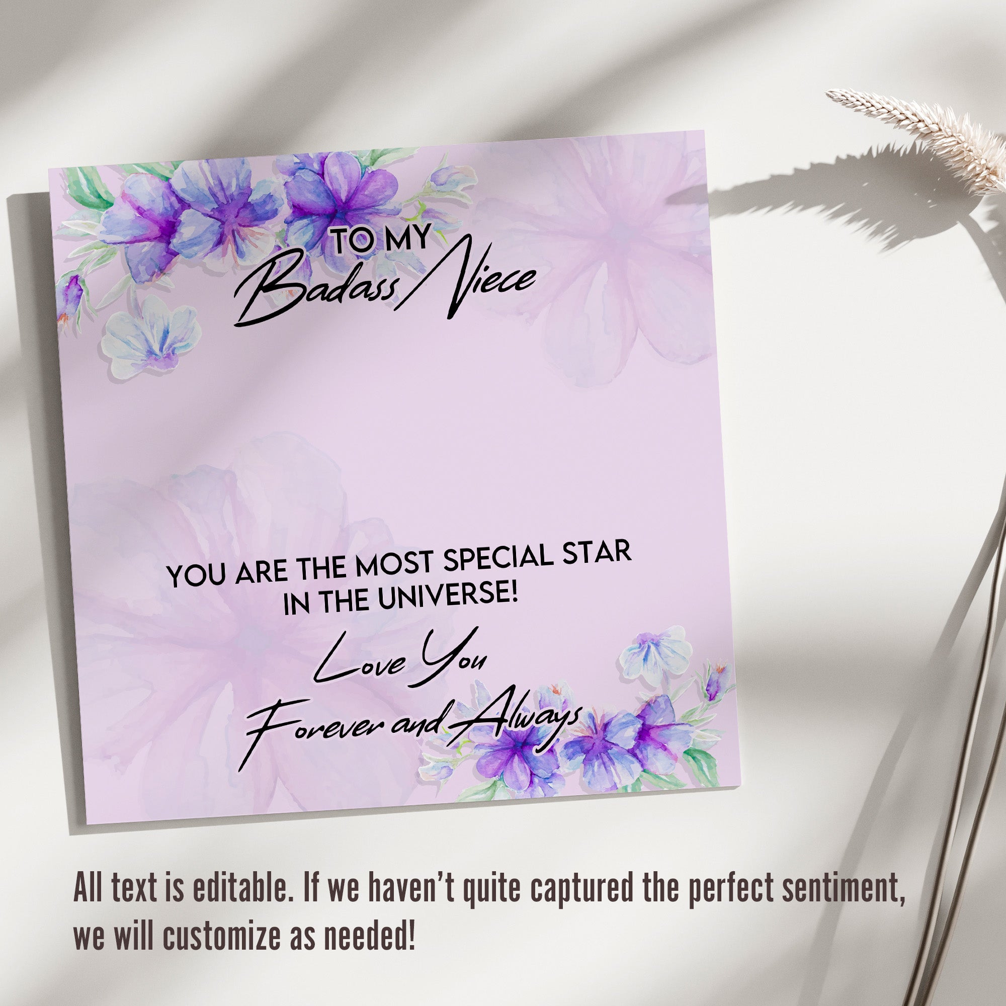 Personalized Badass Niece Necklace Gift with Inspirational Message Card - Handmade with Love and Quality Craftsmanship - Image 3