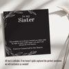 Elegant Sister Infinity Necklace with Heartfelt Message Card - Personalized Gift for Unbreakable Bonds - Image 3